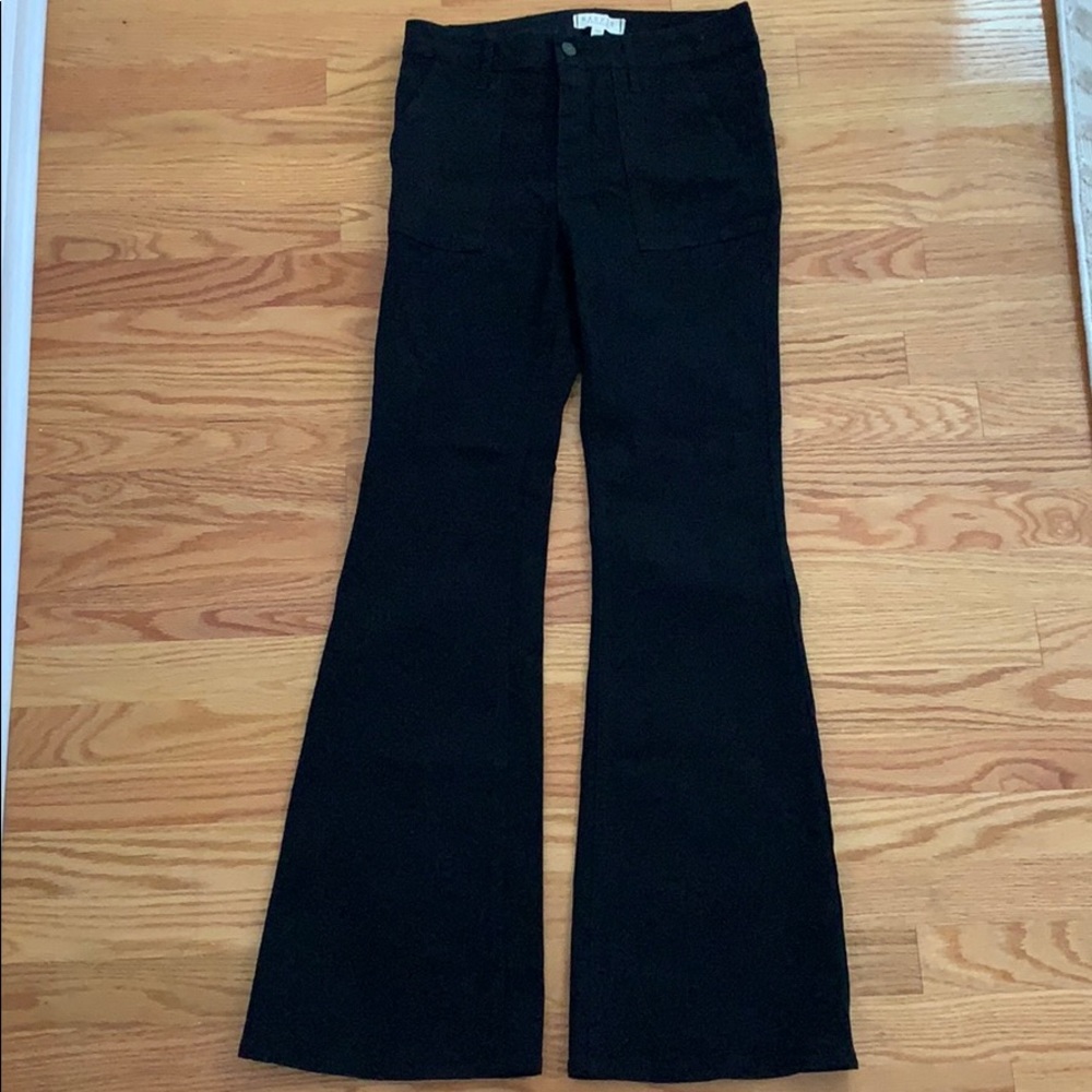 Black Flare Leg Jeans